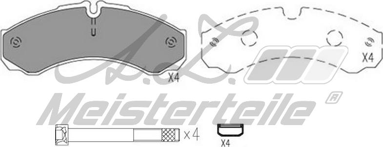 A.Z. Meisterteile AZMT-44-022-2003 - Kit de plaquettes de frein, frein à disque cwaw.fr