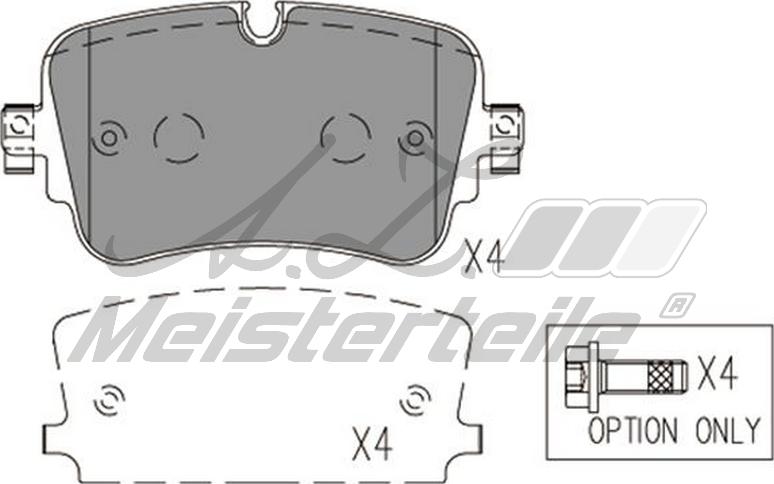 A.Z. Meisterteile AZMT-44-022-2014 - Kit de plaquettes de frein, frein à disque cwaw.fr