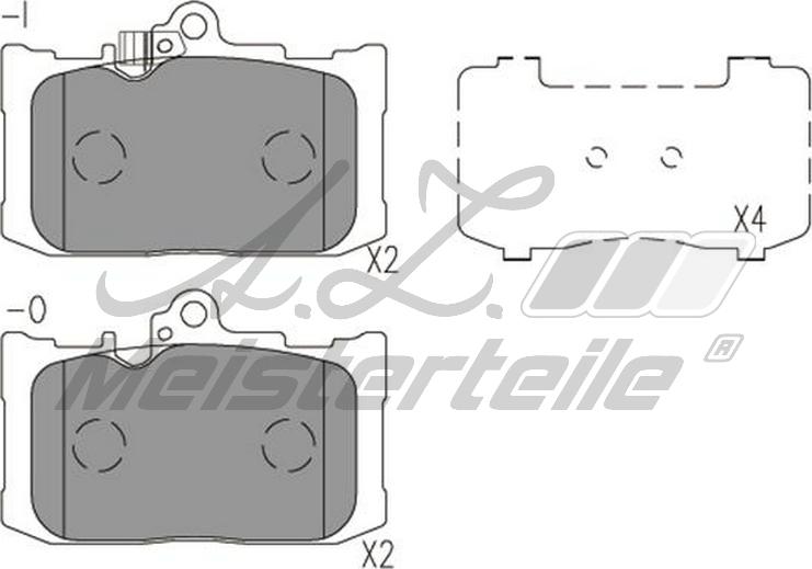 A.Z. Meisterteile AZMT-44-022-2039 - Kit de plaquettes de frein, frein à disque cwaw.fr