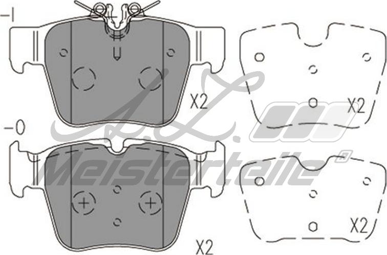 A.Z. Meisterteile AZMT-44-022-2029 - Kit de plaquettes de frein, frein à disque cwaw.fr