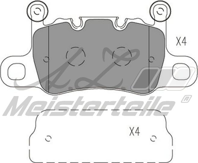 A.Z. Meisterteile AZMT-44-022-2078 - Kit de plaquettes de frein, frein à disque cwaw.fr