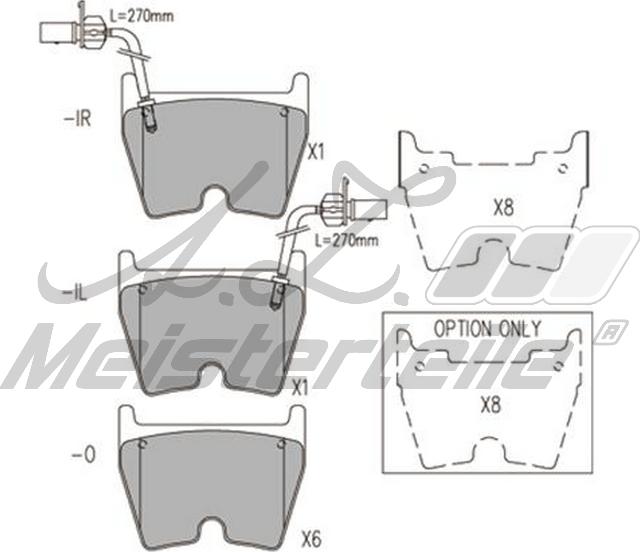 A.Z. Meisterteile AZMT-44-022-2192 - Kit de plaquettes de frein, frein à disque cwaw.fr