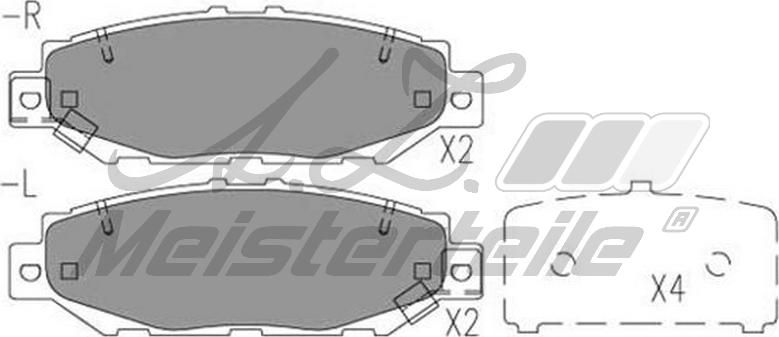 A.Z. Meisterteile AZMT-44-022-2143 - Kit de plaquettes de frein, frein à disque cwaw.fr