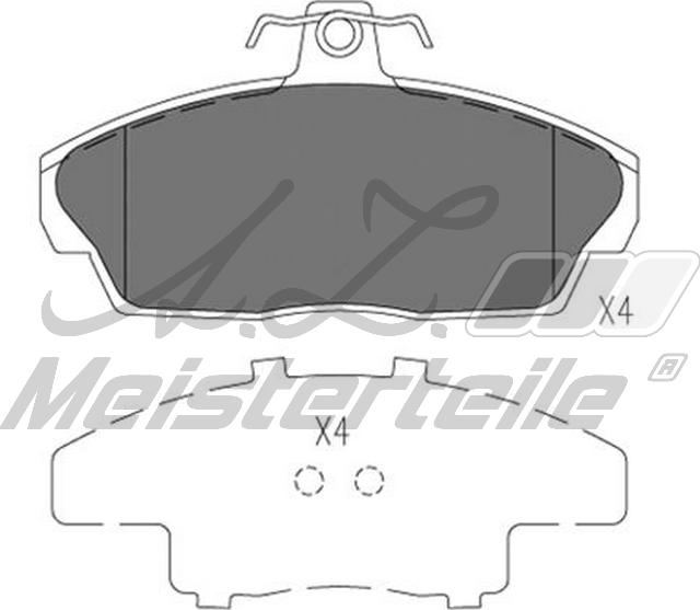 A.Z. Meisterteile AZMT-44-022-2159 - Kit de plaquettes de frein, frein à disque cwaw.fr