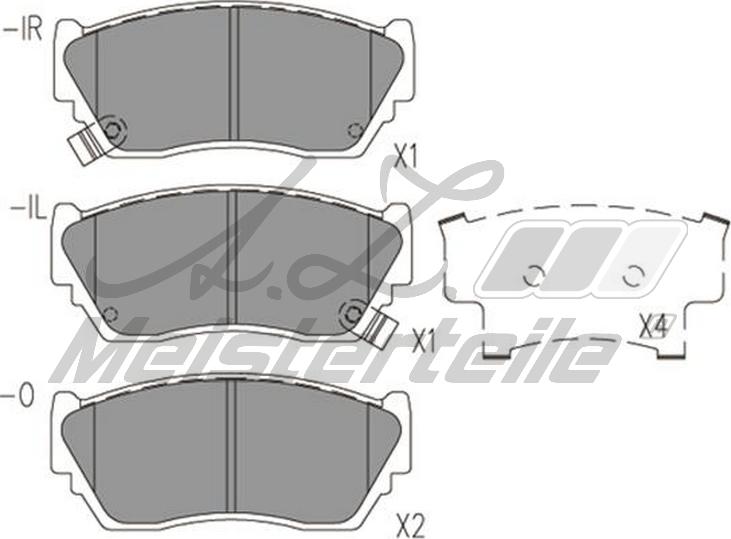 A.Z. Meisterteile AZMT-44-022-2115 - Kit de plaquettes de frein, frein à disque cwaw.fr