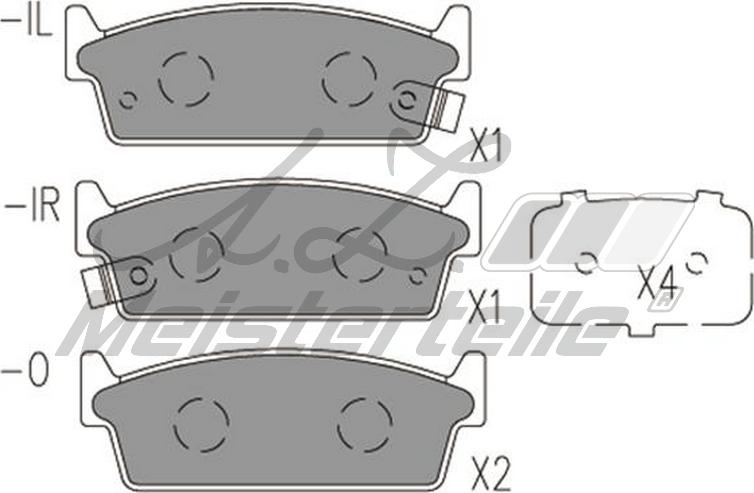 A.Z. Meisterteile AZMT-44-022-2111 - Kit de plaquettes de frein, frein à disque cwaw.fr