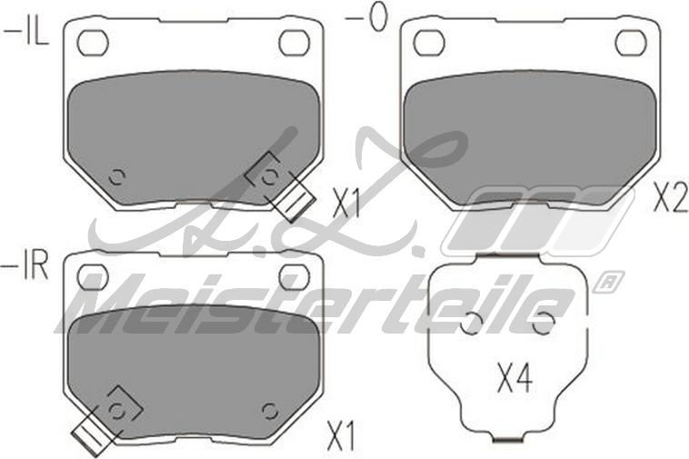 A.Z. Meisterteile AZMT-44-022-2113 - Kit de plaquettes de frein, frein à disque cwaw.fr