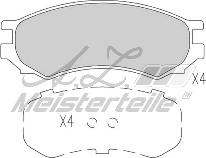 A.Z. Meisterteile AZMT-44-022-2112 - Kit de plaquettes de frein, frein à disque cwaw.fr