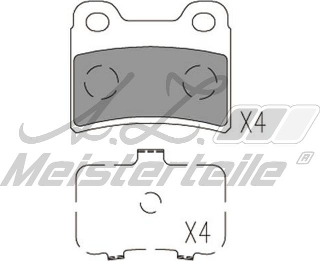 A.Z. Meisterteile AZMT-44-022-2134 - Kit de plaquettes de frein, frein à disque cwaw.fr