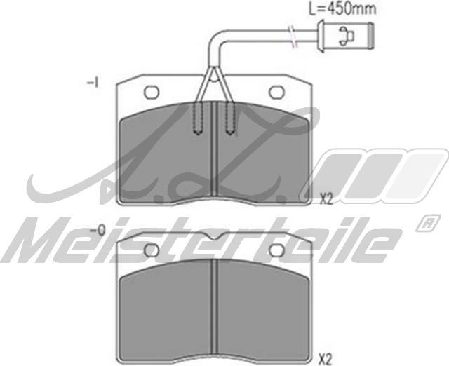 A.Z. Meisterteile AZMT-44-022-2138 - Kit de plaquettes de frein, frein à disque cwaw.fr