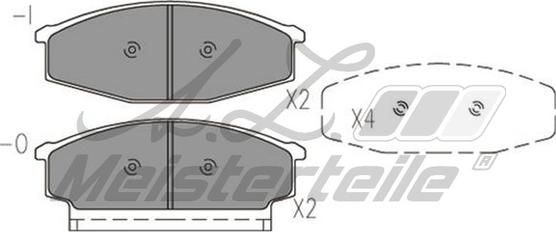 A.Z. Meisterteile AZMT-44-022-2391 - Kit de plaquettes de frein, frein à disque cwaw.fr