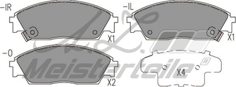 A.Z. Meisterteile AZMT-44-022-2393 - Kit de plaquettes de frein, frein à disque cwaw.fr