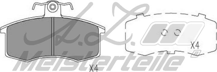 A.Z. Meisterteile AZMT-44-022-2345 - Kit de plaquettes de frein, frein à disque cwaw.fr