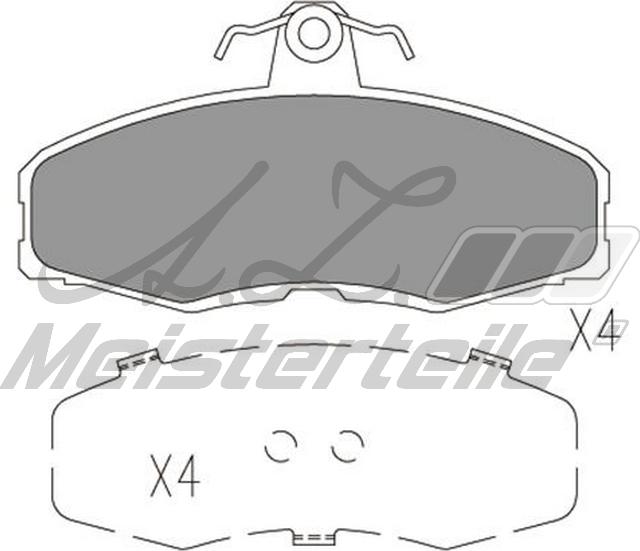 A.Z. Meisterteile AZMT-44-022-2347 - Kit de plaquettes de frein, frein à disque cwaw.fr