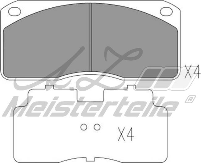 A.Z. Meisterteile AZMT-44-022-2355 - Kit de plaquettes de frein, frein à disque cwaw.fr