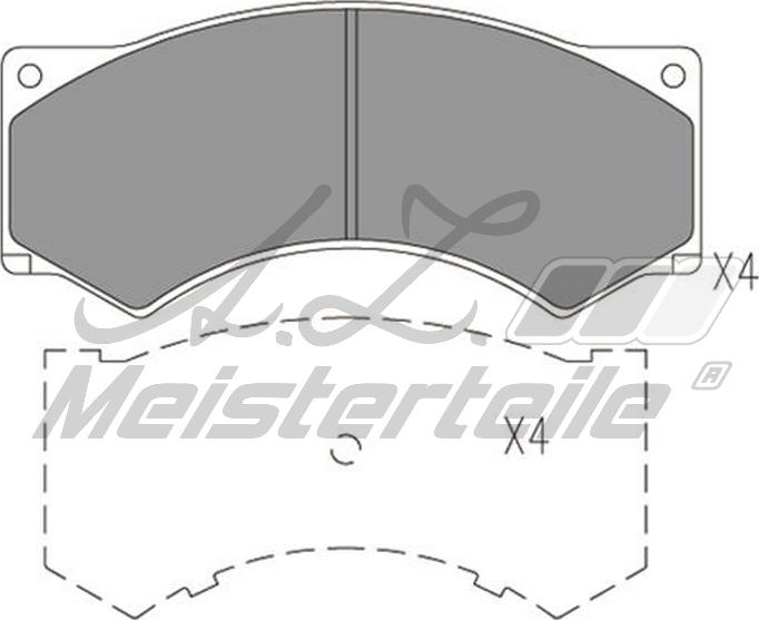 A.Z. Meisterteile AZMT-44-022-2353 - Kit de plaquettes de frein, frein à disque cwaw.fr