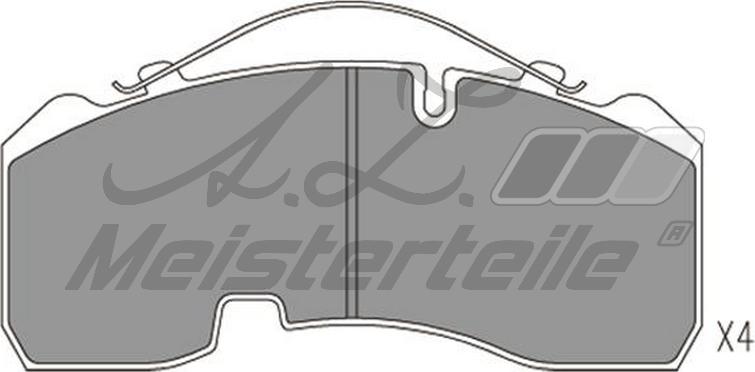 A.Z. Meisterteile AZMT-44-022-2365 - Kit de plaquettes de frein, frein à disque cwaw.fr