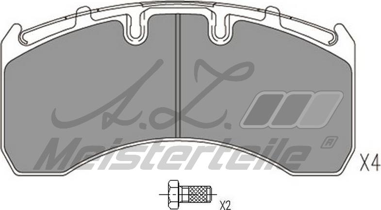 A.Z. Meisterteile AZMT-44-022-2368 - Kit de plaquettes de frein, frein à disque cwaw.fr