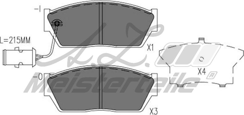 A.Z. Meisterteile AZMT-44-022-2309 - Kit de plaquettes de frein, frein à disque cwaw.fr