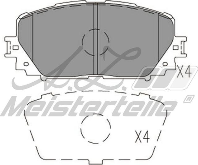 A.Z. Meisterteile AZMT-44-022-2307 - Kit de plaquettes de frein, frein à disque cwaw.fr