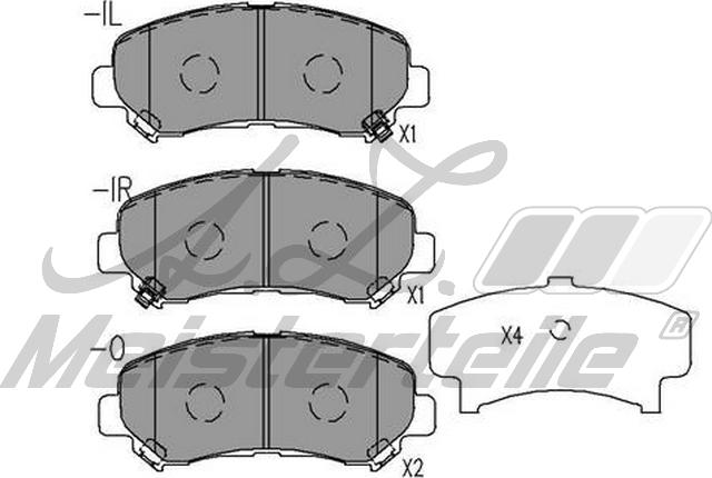 A.Z. Meisterteile AZMT-44-022-2314 - Kit de plaquettes de frein, frein à disque cwaw.fr