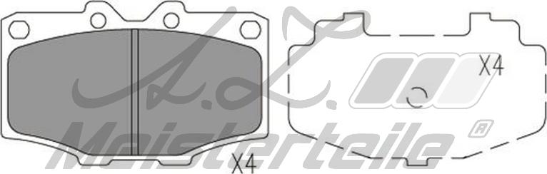 A.Z. Meisterteile AZMT-44-022-2313 - Kit de plaquettes de frein, frein à disque cwaw.fr