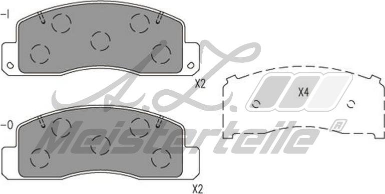 A.Z. Meisterteile AZMT-44-022-2384 - Kit de plaquettes de frein, frein à disque cwaw.fr