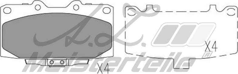 A.Z. Meisterteile AZMT-44-022-2383 - Kit de plaquettes de frein, frein à disque cwaw.fr