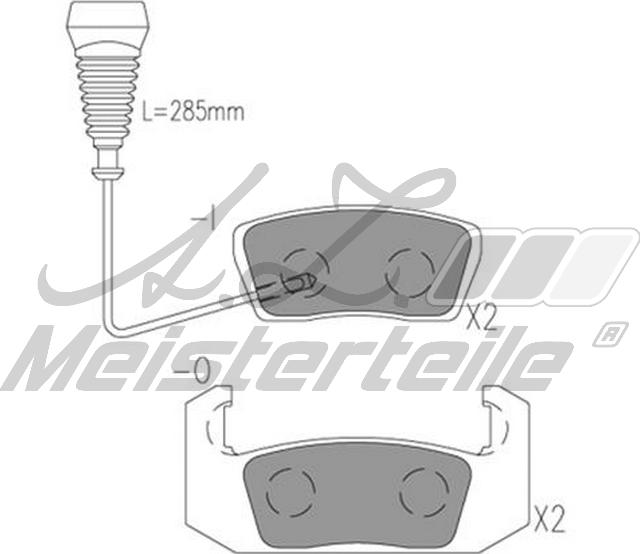 A.Z. Meisterteile AZMT-44-022-2375 - Kit de plaquettes de frein, frein à disque cwaw.fr