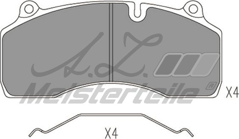 A.Z. Meisterteile AZMT-44-022-2370 - Kit de plaquettes de frein, frein à disque cwaw.fr