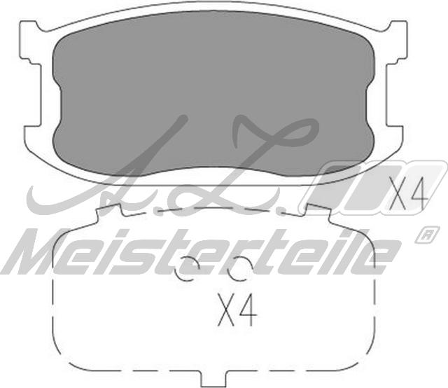 A.Z. Meisterteile AZMT-44-022-2243 - Kit de plaquettes de frein, frein à disque cwaw.fr