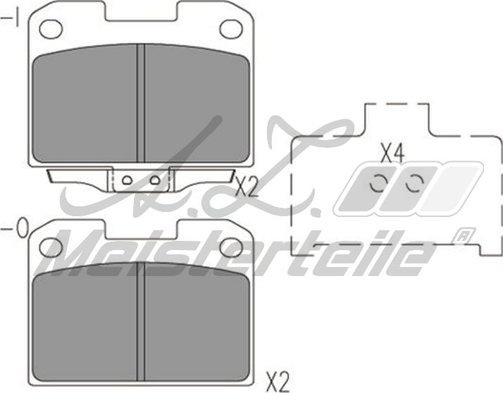 A.Z. Meisterteile AZMT-44-022-2259 - Kit de plaquettes de frein, frein à disque cwaw.fr