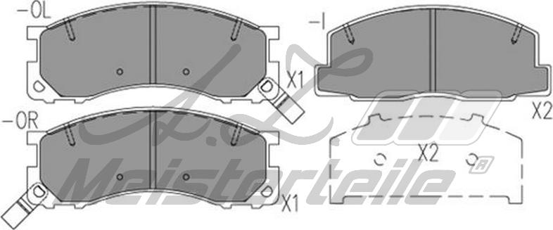 A.Z. Meisterteile AZMT-44-022-2254 - Kit de plaquettes de frein, frein à disque cwaw.fr