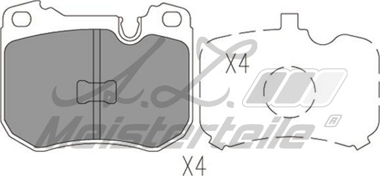 A.Z. Meisterteile AZMT-44-022-2255 - Kit de plaquettes de frein, frein à disque cwaw.fr