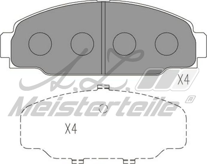 A.Z. Meisterteile AZMT-44-022-2256 - Kit de plaquettes de frein, frein à disque cwaw.fr