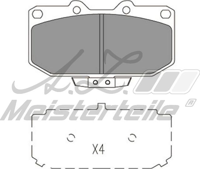 A.Z. Meisterteile AZMT-44-022-2266 - Kit de plaquettes de frein, frein à disque cwaw.fr