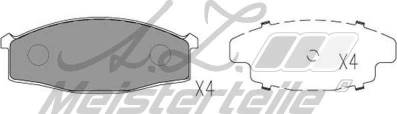 A.Z. Meisterteile AZMT-44-022-2261 - Kit de plaquettes de frein, frein à disque cwaw.fr