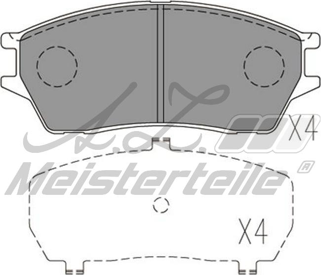 A.Z. Meisterteile AZMT-44-022-2263 - Kit de plaquettes de frein, frein à disque cwaw.fr