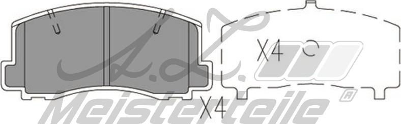 A.Z. Meisterteile AZMT-44-022-2262 - Kit de plaquettes de frein, frein à disque cwaw.fr