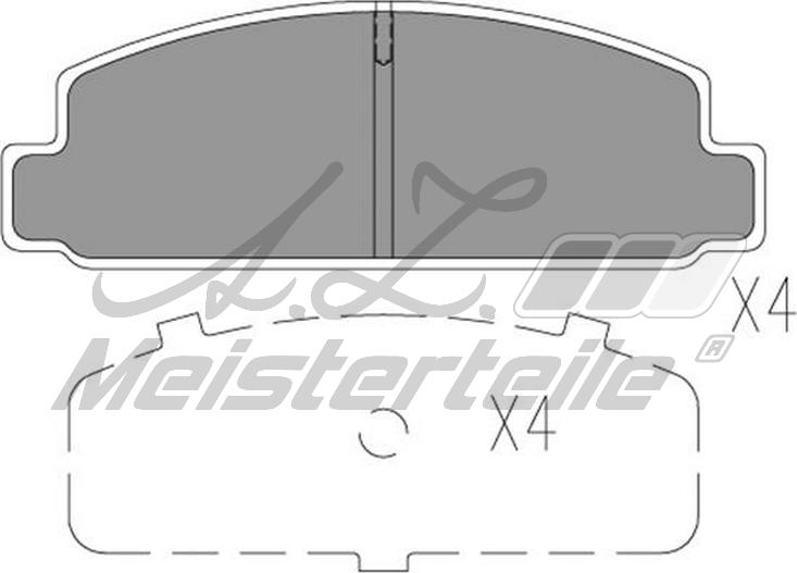 A.Z. Meisterteile AZMT-44-022-2203 - Kit de plaquettes de frein, frein à disque cwaw.fr