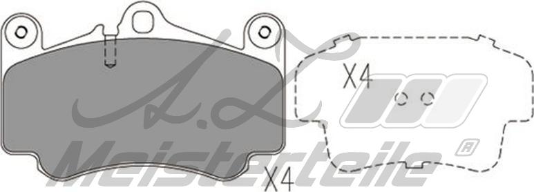 A.Z. Meisterteile AZMT-44-022-2207 - Kit de plaquettes de frein, frein à disque cwaw.fr