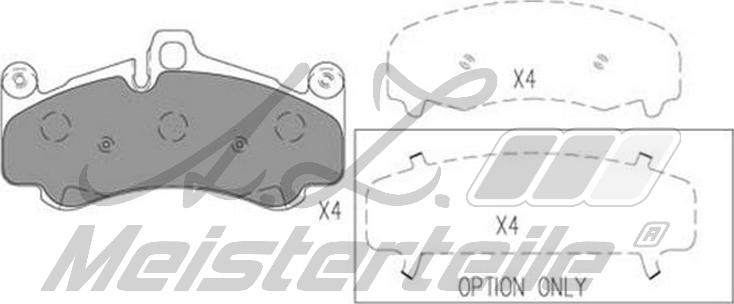 A.Z. Meisterteile AZMT-44-022-2219 - Kit de plaquettes de frein, frein à disque cwaw.fr