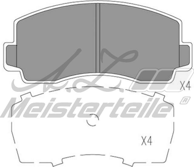 A.Z. Meisterteile AZMT-44-022-2210 - Kit de plaquettes de frein, frein à disque cwaw.fr