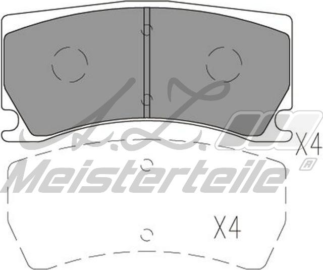 A.Z. Meisterteile AZMT-44-022-2211 - Kit de plaquettes de frein, frein à disque cwaw.fr