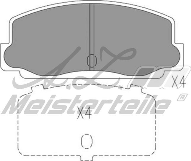 A.Z. Meisterteile AZMT-44-022-2218 - Kit de plaquettes de frein, frein à disque cwaw.fr