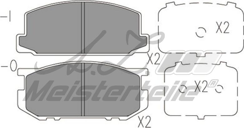 A.Z. Meisterteile AZMT-44-022-2213 - Kit de plaquettes de frein, frein à disque cwaw.fr