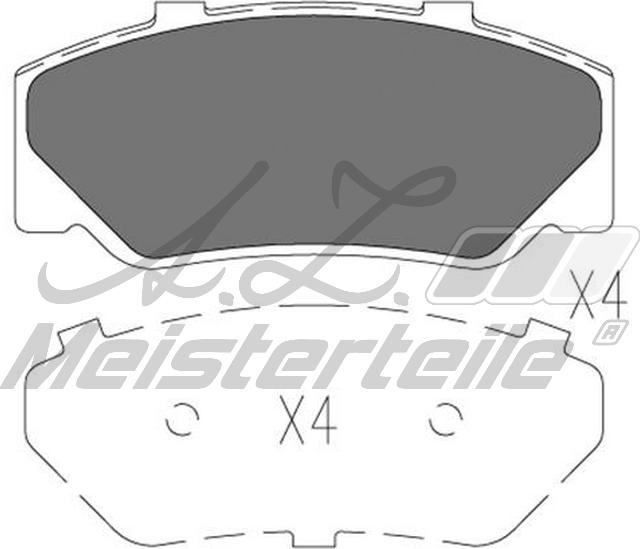 A.Z. Meisterteile AZMT-44-022-2285 - Kit de plaquettes de frein, frein à disque cwaw.fr