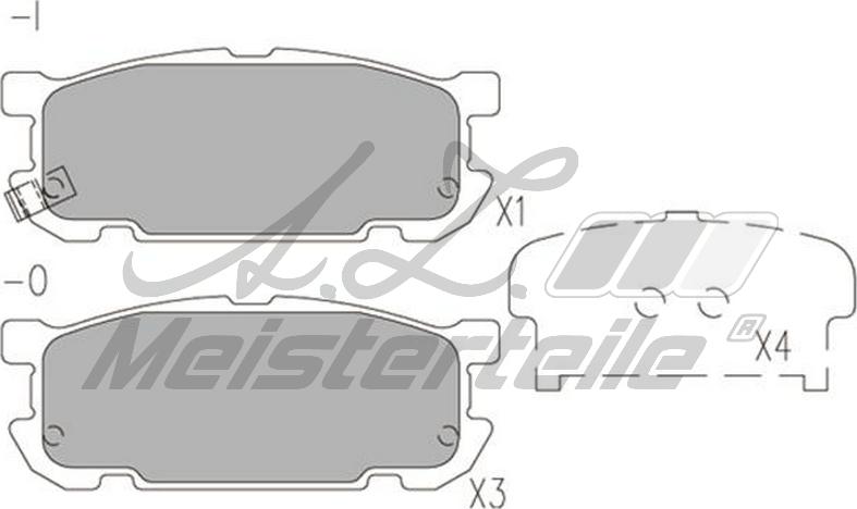 A.Z. Meisterteile AZMT-44-022-2287 - Kit de plaquettes de frein, frein à disque cwaw.fr