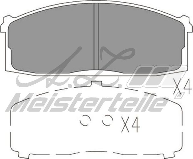 A.Z. Meisterteile AZMT-44-022-2234 - Kit de plaquettes de frein, frein à disque cwaw.fr