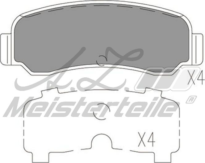 A.Z. Meisterteile AZMT-44-022-2236 - Kit de plaquettes de frein, frein à disque cwaw.fr